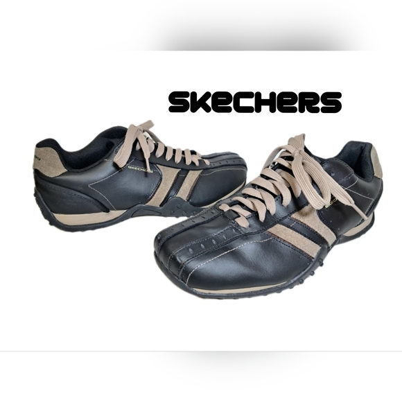 Shoes Skechers Men Sneakers Extra Wide Casual Leather Urban...